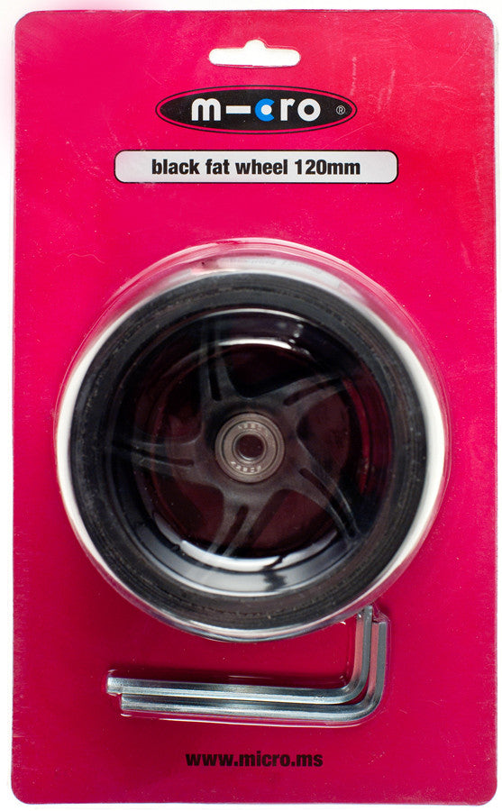 Micro Wheel Black Fat 120mm