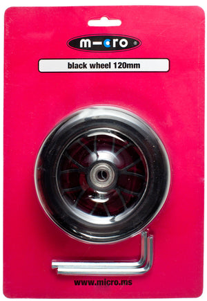 Micro Wheel Black 120mm